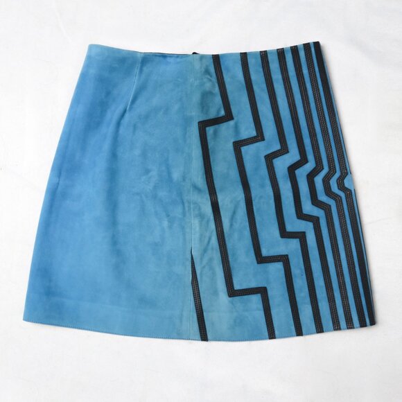 Loewe FW15 Runway Geometric Suede Skirt - Picture 13 of 13